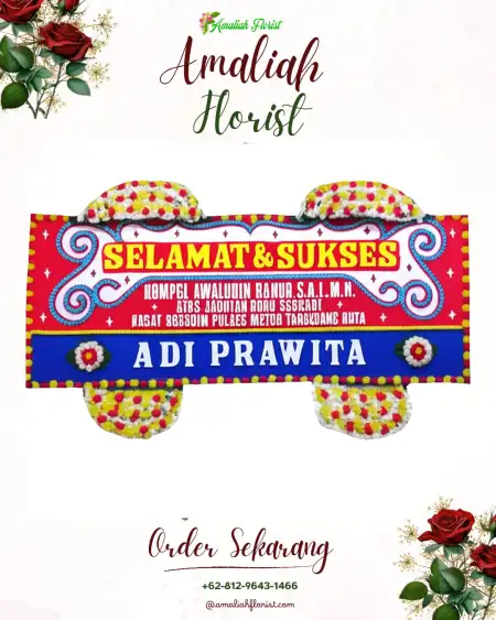 Papan Bunga Ucapan Selamat Gedangalas
